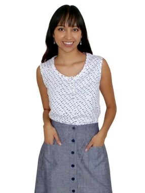 NWT Passion Lilie Chambray Cotton Midi Skirt (new with tags) Fair Trade